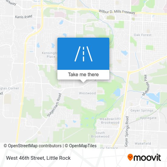 West 46th Street map