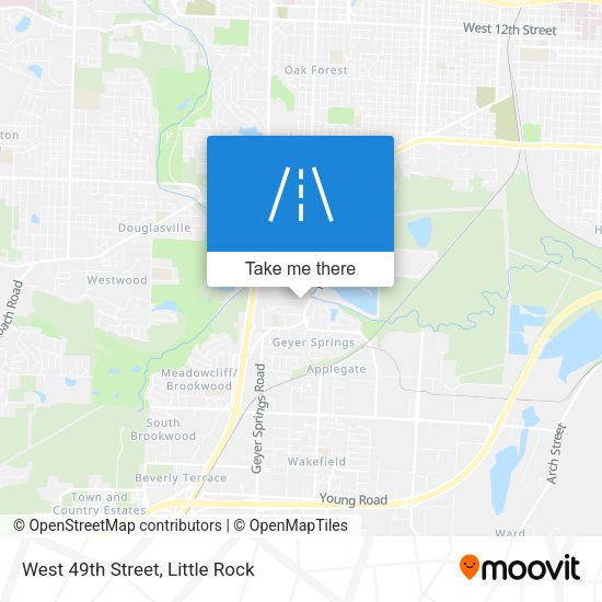 Mapa de West 49th Street