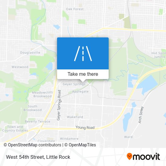West 54th Street map