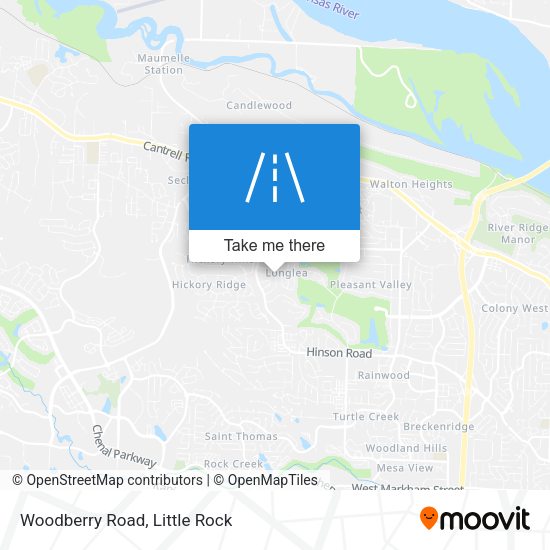 Woodberry Road map