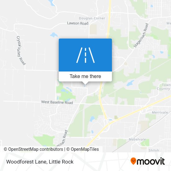 Woodforest Lane map