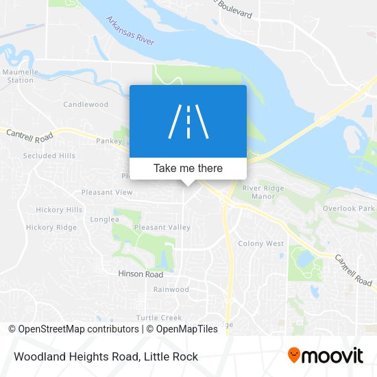 Mapa de Woodland Heights Road
