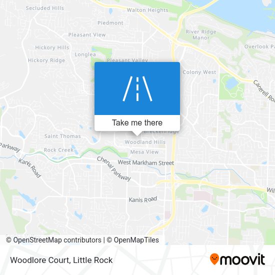 Mapa de Woodlore Court