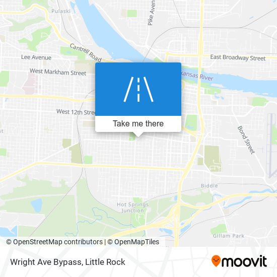 Wright Ave Bypass map