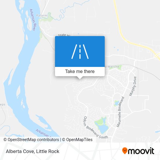 Alberta Cove map