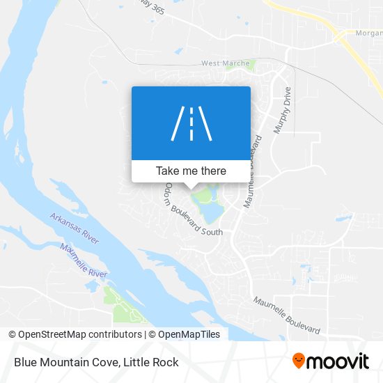 Blue Mountain Cove map