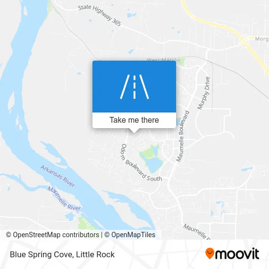 Blue Spring Cove map