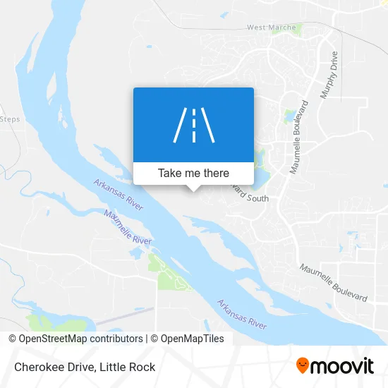Cherokee Drive map