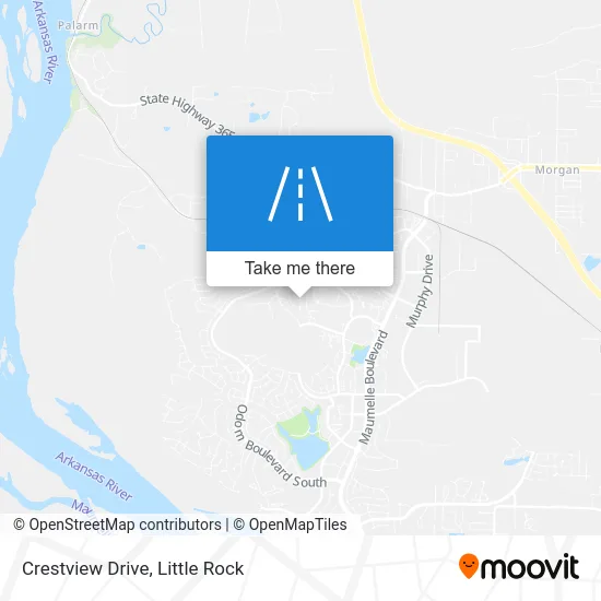 Crestview Drive map