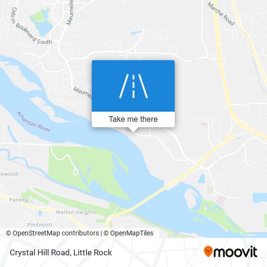 Crystal Hill Road map