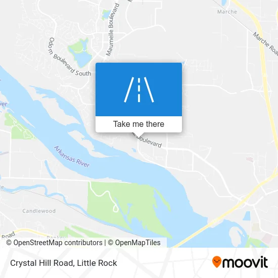 Crystal Hill Road map