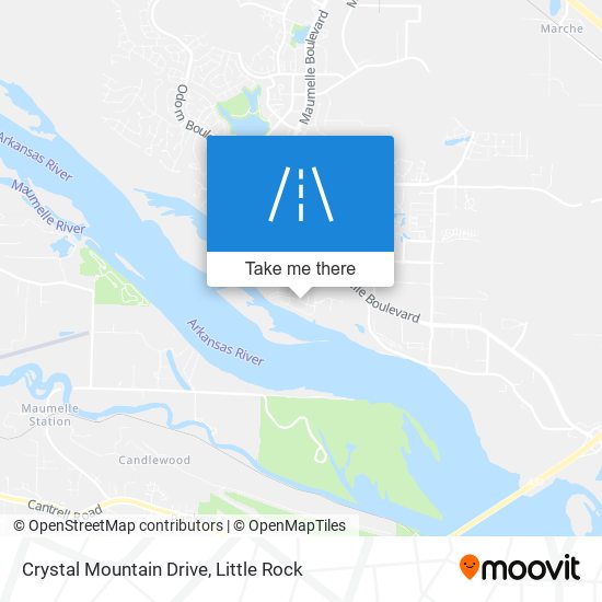 Mapa de Crystal Mountain Drive