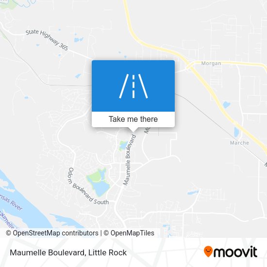 Maumelle Boulevard map