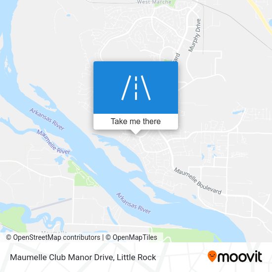 Mapa de Maumelle Club Manor Drive
