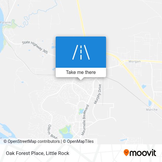 Oak Forest Place map