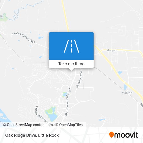 Mapa de Oak Ridge Drive