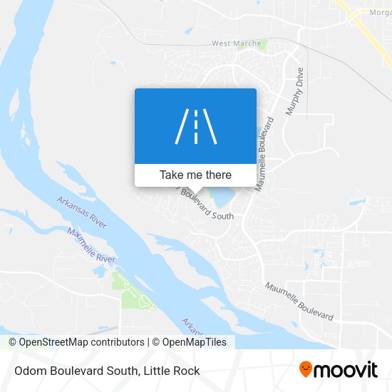 Odom Boulevard South map