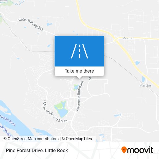Pine Forest Drive map