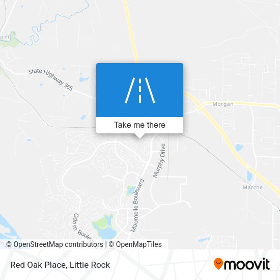 Mapa de Red Oak Place