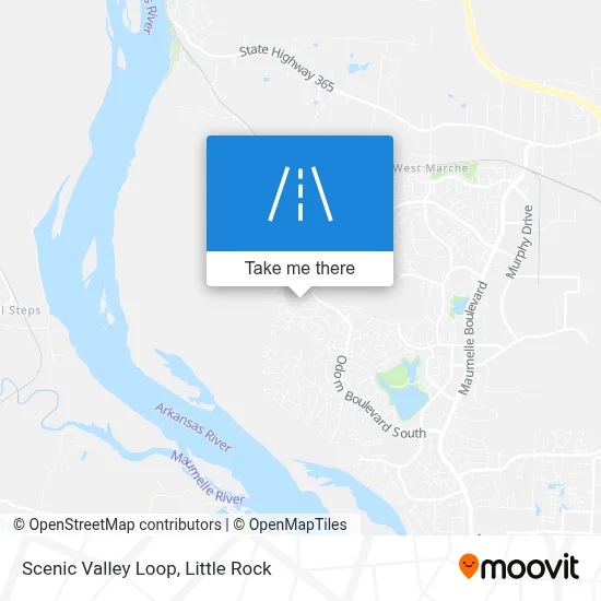 Scenic Valley Loop map