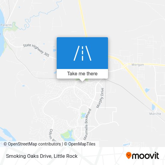 Smoking Oaks Drive map