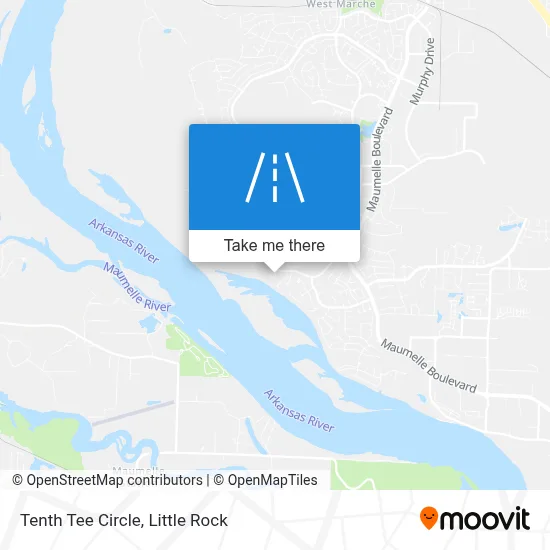 Tenth Tee Circle map