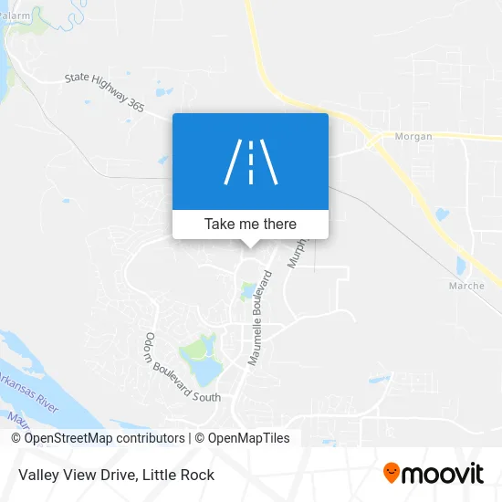 Valley View Drive map