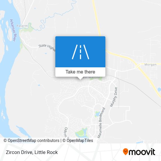Mapa de Zircon Drive