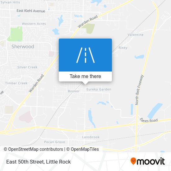 East 50th Street map