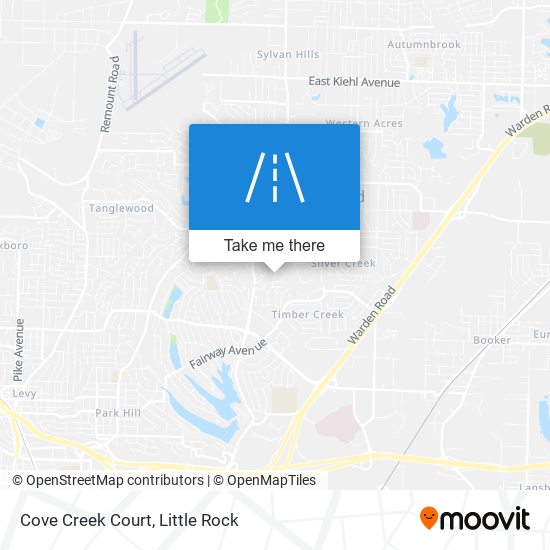 Cove Creek Court map