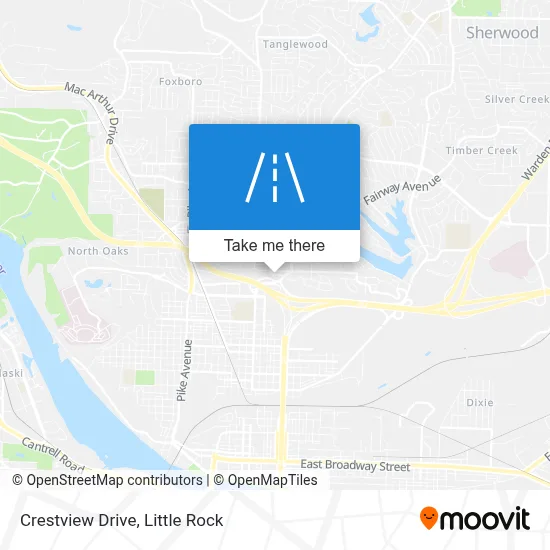 Crestview Drive map