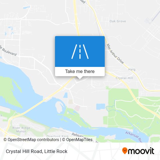 Crystal Hill Road map