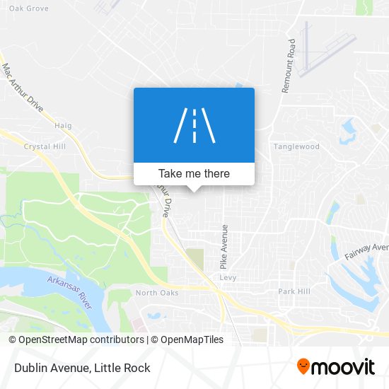 Mapa de Dublin Avenue