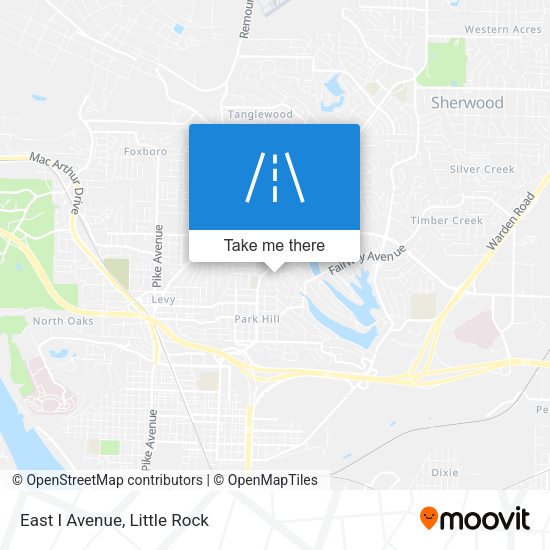 Mapa de East I Avenue