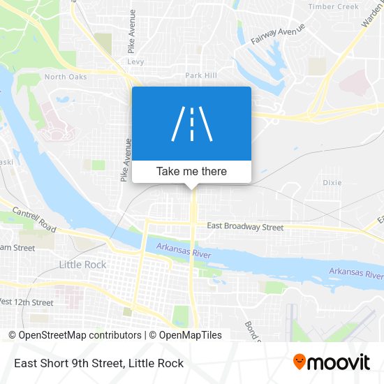 Mapa de East Short 9th Street