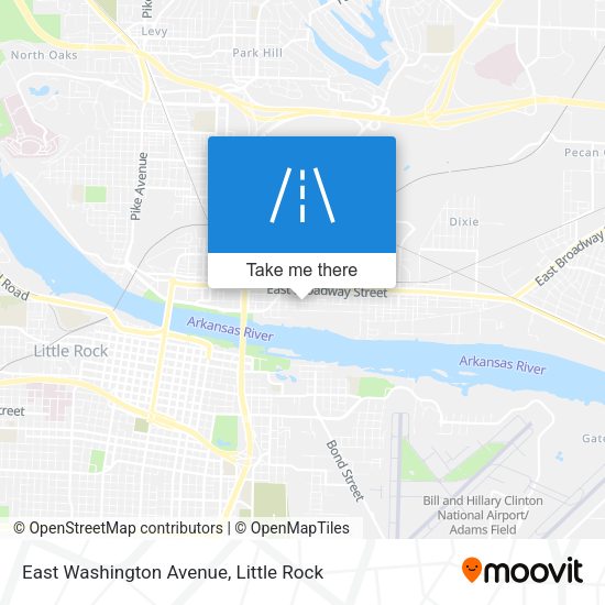 East Washington Avenue map