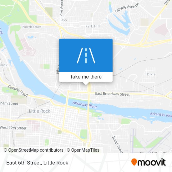 Mapa de East 6th Street
