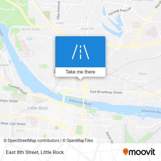East 8th Street map