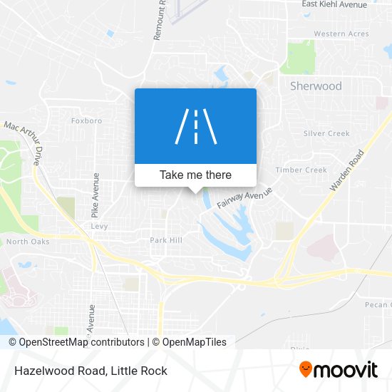 Mapa de Hazelwood Road