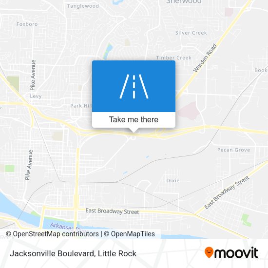 Jacksonville Boulevard map