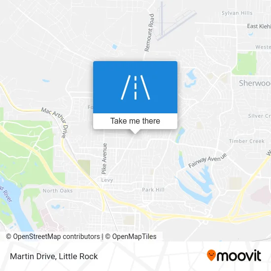 Martin Drive map
