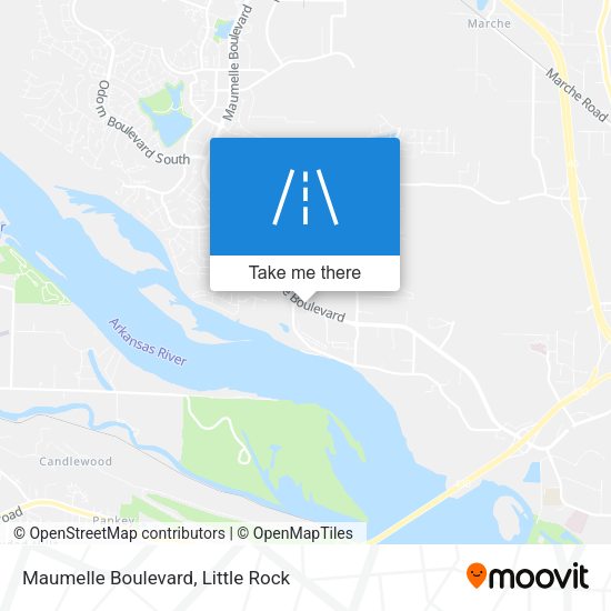 Mapa de Maumelle Boulevard