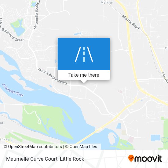 Mapa de Maumelle Curve Court