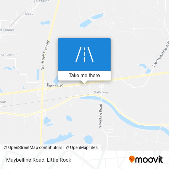 Mapa de Maybelline Road