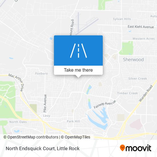 North Endsquick Court map