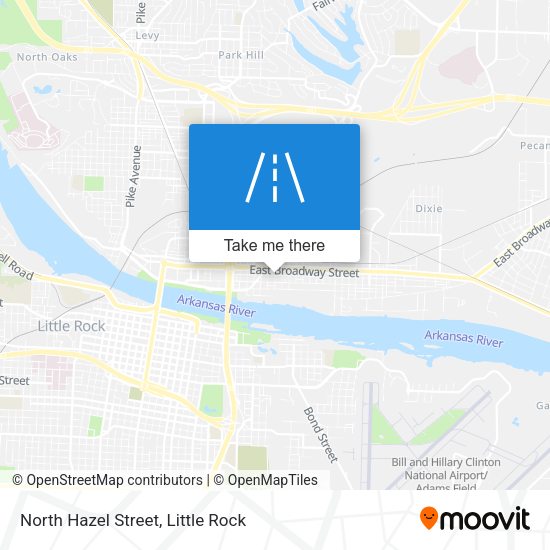 North Hazel Street map