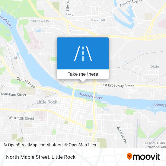 North Maple Street map
