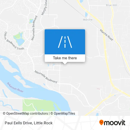 Paul Eells Drive map