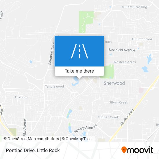 Pontiac Drive map