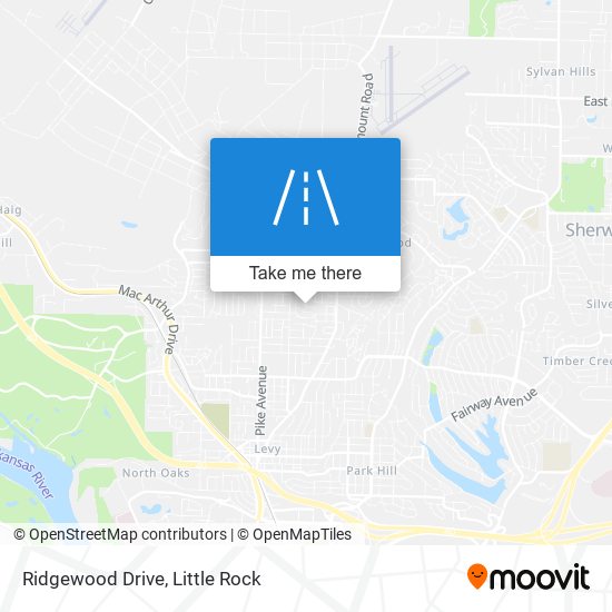 Ridgewood Drive map